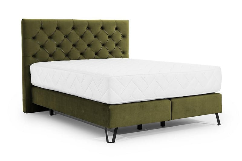 Katsumi Sängpaket Ramsäng 140x200 cm - Olivgrön - Komplett sängpaket - Ramsäng