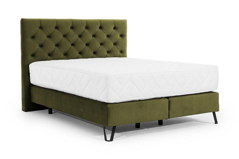 Katsumi Sängpaket Ramsäng 160x200 cm - Olivgrön - Komplett sängpaket - Ramsäng