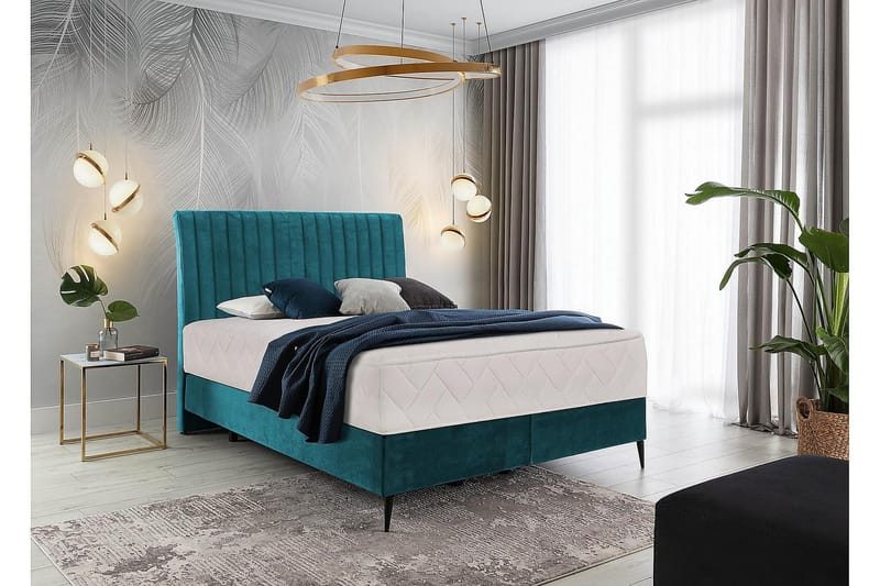 Katsuo Sängpaket Ramsäng 140x200 cm - Blå - Möbler - Säng - Komplett sängpaket