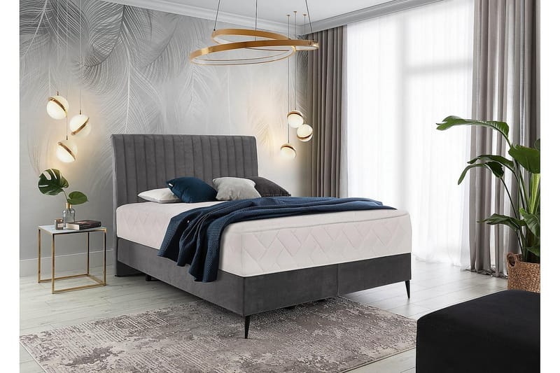 Katsuo Sängpaket Ramsäng 140x200 cm - Grå - Möbler - Säng - Komplett sängpaket