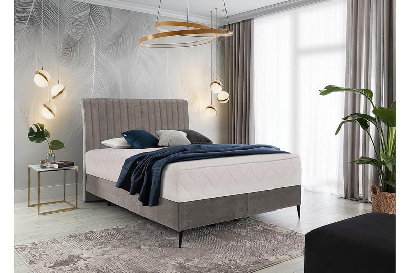 Katsuo Sängpaket Ramsäng 140x200 cm - Grå - Möbler - Säng - Komplett sängpaket