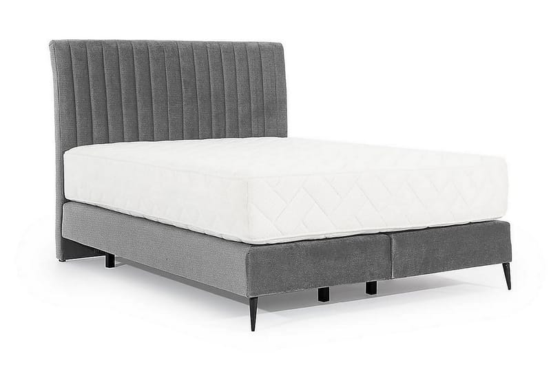 Katsuo Sängpaket Ramsäng 140x200 cm - Ljusgrå - Komplett sängpaket - Ramsäng