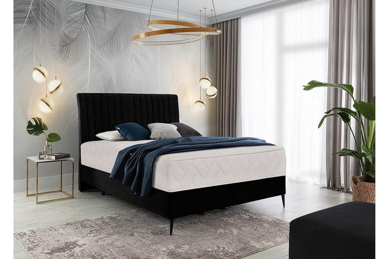 Katsuo Sängpaket Ramsäng 140x200 cm - Svart - Möbler - Säng - Komplett sängpaket