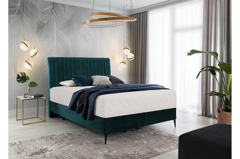 Katsuo Sängpaket Ramsäng 140x200 cm - Turkos - Möbler - Säng - Komplett sängpaket
