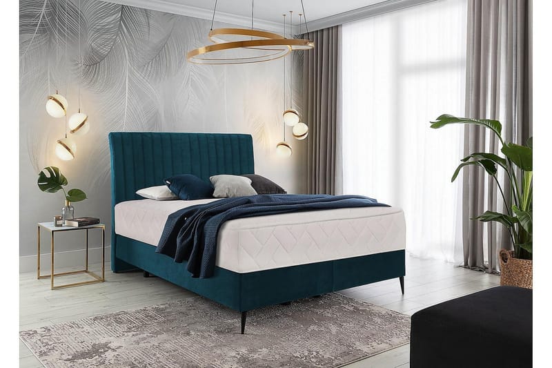 Katsuo Sängpaket Ramsäng 160x200 cm - Blå - Möbler - Säng - Komplett sängpaket