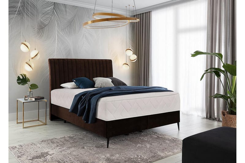 Katsuo Sängpaket Ramsäng 160x200 cm - Brun - Möbler - Säng - Komplett sängpaket