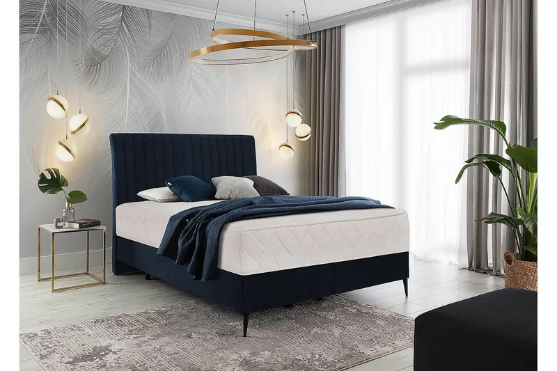 Katsuo Sängpaket Ramsäng 180x200 cm - Mörkblå - Möbler - Säng - Komplett sängpaket