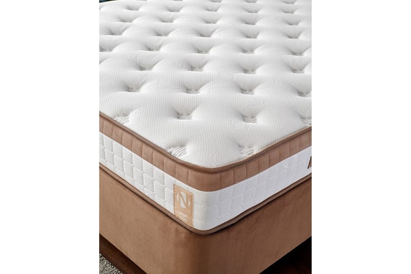 Latrona Kontinentalsäng 90x200 cm - Ljusbrun - Möbler - Säng - Komplett sängpaket