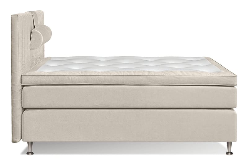 MEGA Kontinentalsäng 140x200 cm - Beige - Komplett sängpaket