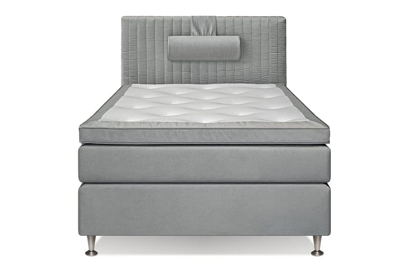 MEGA Kontinentalsäng 140x200 cm, Ljusgrå