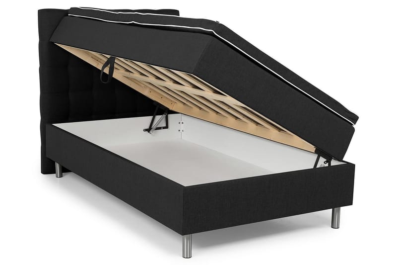Montana Förvaringssäng 120x200 - Mörkgrå - Komplett sängpaket - Sängar med förvaring
