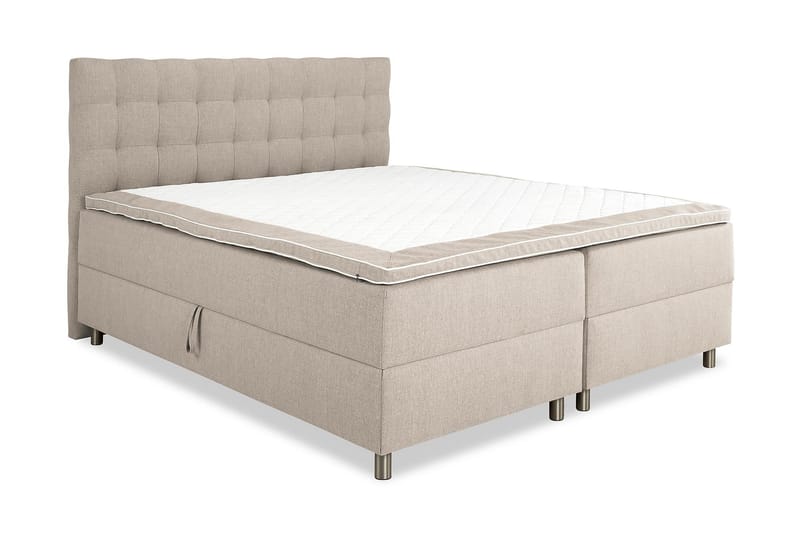 Montana Förvaringssäng 160x200 - Beige - Komplett sängpaket - Sängar med förvaring