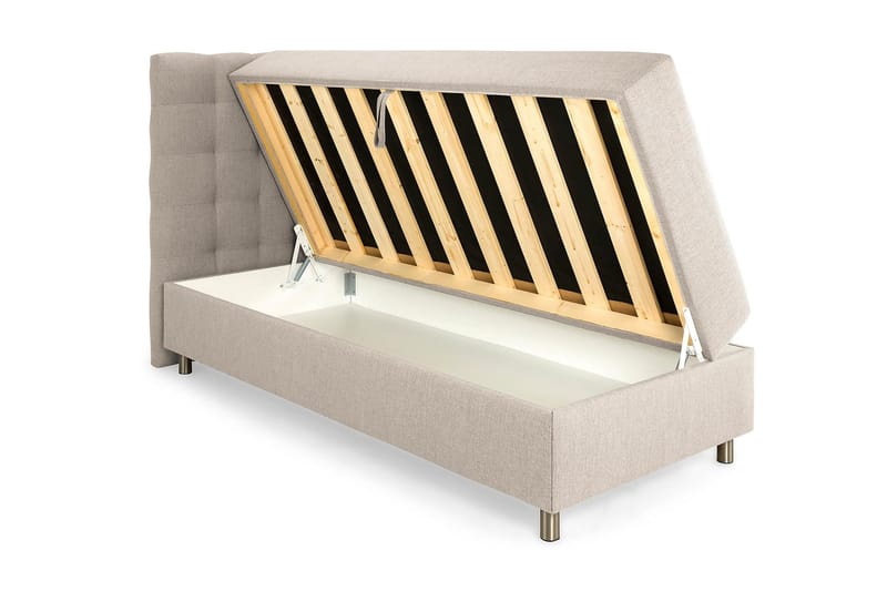 Montana Förvaringssäng 80x200 - Beige - Komplett sängpaket - Sängar med förvaring