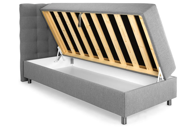 Montana Förvaringssäng 80x200 cm - Ljusgrå - Möbler - Säng - Komplett sängpaket