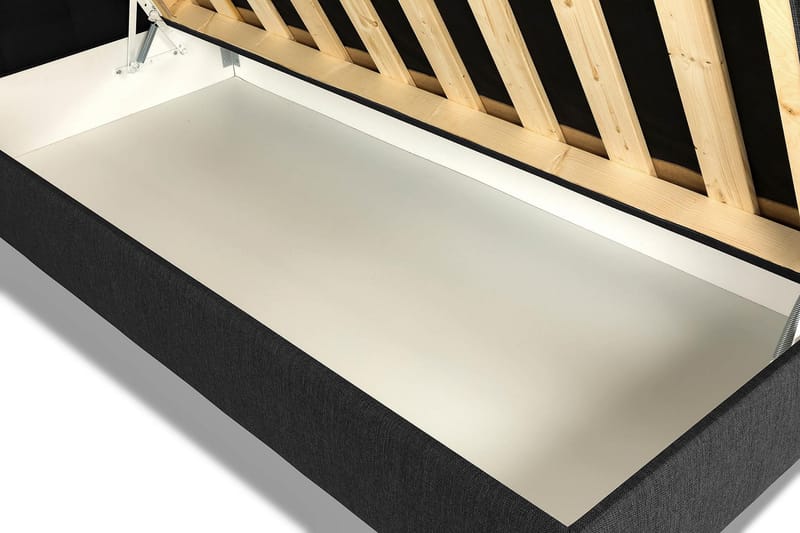 Montana Förvaringssäng 90x200 cm - Mörkgrå - Möbler - Säng - Komplett sängpaket