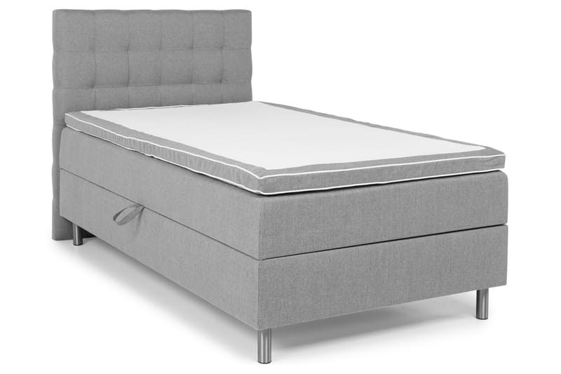 Montana Komplett Sängpaket 120x200 - Ljusgrå - Komplett sängpaket - Sängar med förvaring - Dubbelsäng