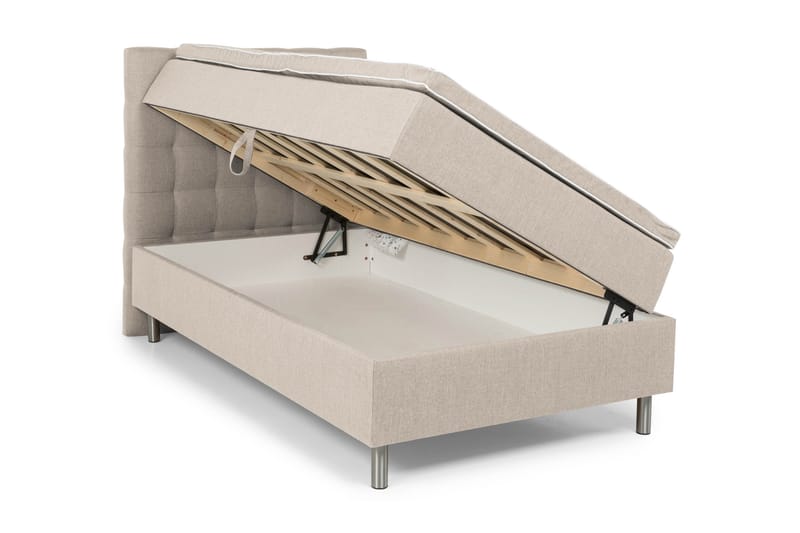 Montana Komplett Sängpaket med Förvaring 120x200 cm - Beige - Möbler - Säng - Sängar med förvaring