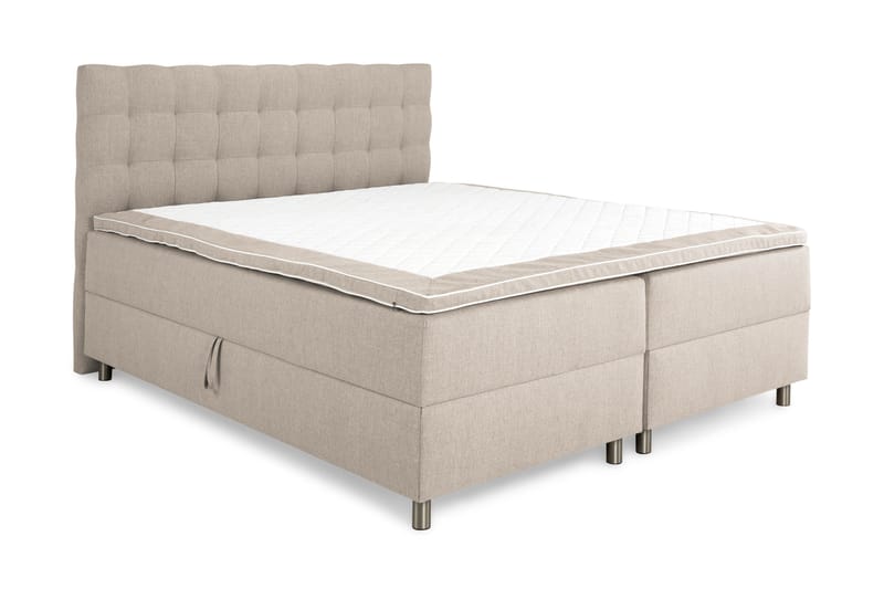 Montana Komplett Sängpaket med Förvaring 160x200 cm - Beige - Möbler - Säng - Sängar med förvaring