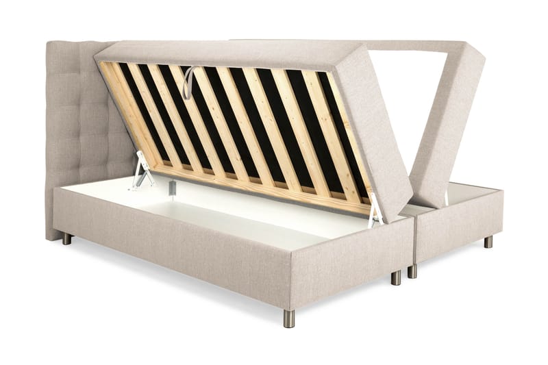 Montana Komplett Sängpaket med Förvaring 160x200 cm - Beige - Möbler - Säng - Sängar med förvaring