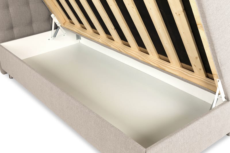 Montana Komplett Sängpaket med Förvaring 160x200 cm - Beige - Möbler - Säng - Sängar med förvaring