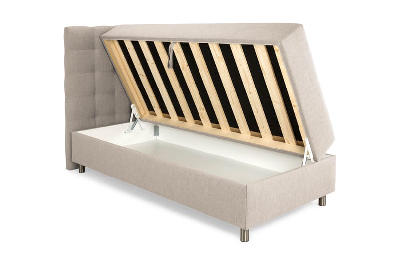 Montana Komplett Sängpaket med Förvaring 90x200 cm - Beige - Möbler - Säng - Sängar med förvaring