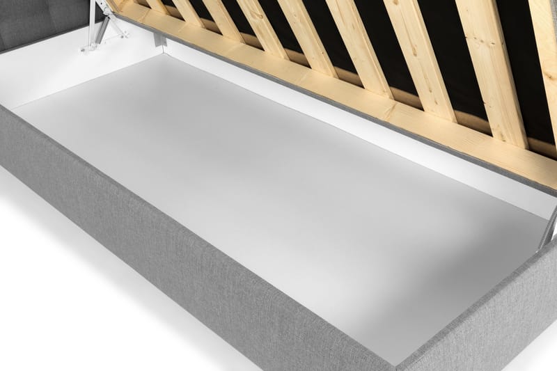 Montana Komplett Sängpaket med Förvaring 90x200 cm - Ljusgrå - Möbler - Säng - Komplett sängpaket