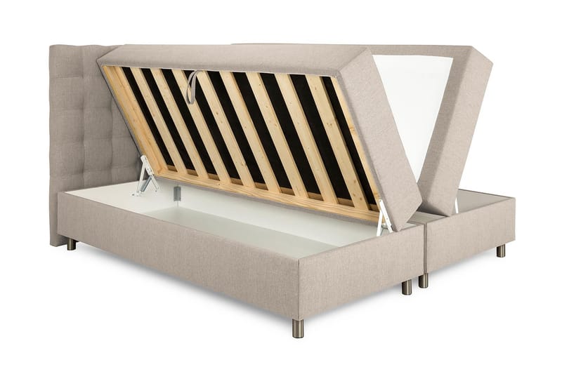 Montana Säng med Förvaring Dubbelsäng 160x200 cm - Beige - Möbler - Säng - Sängar med förvaring