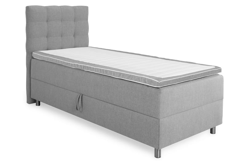 Montana Sängpaket 90x200 - Ljusgrå - Komplett sängpaket - Sängar med förvaring - Dubbelsäng