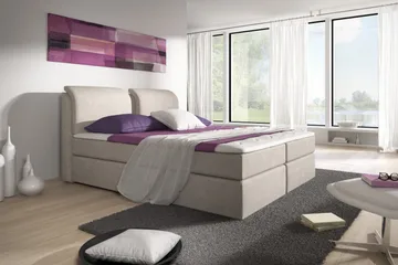 Owen Komplett Förvaringssäng160x200 cm - Beige - Möbler - Säng - Komplett sängpaket
