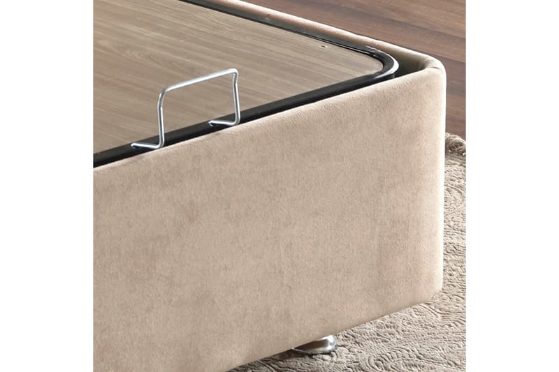 Reghum Kontinentalsäng 100x200 cm - Ljusbrun - Möbler - Säng - Komplett sängpaket