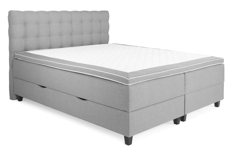 Royal Kontinentalsäng med Förvaring 180x200 cm - Ljusgrå (+Fler val) - Möbler - Säng - Komplett sängpaket