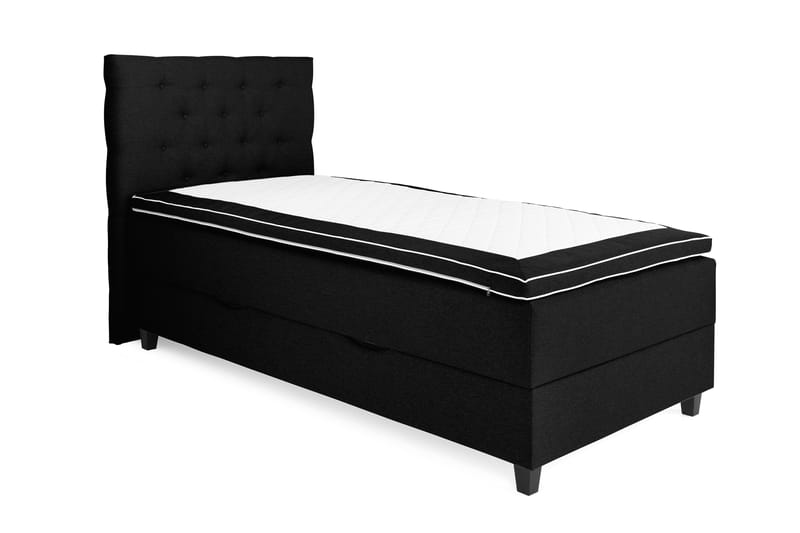 Royal Sängpaket med Förvaring 105x200 cm - Svart (+Fler val) - Komplett sängpaket - Kontinentalsäng