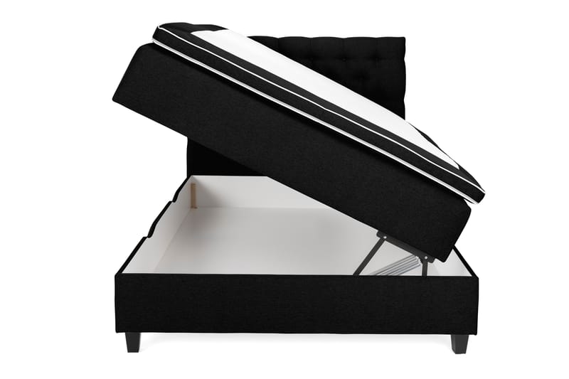 Royal Sängpaket med Förvaring 140x200 cm - Svart (+Fler val) - Komplett sängpaket - Kontinentalsäng