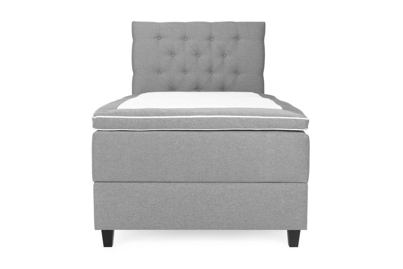 Royal Sängpaket med Förvaring 90x200 cm - Ljusgrå (+Fler val) - Komplett sängpaket - Kontinentalsäng - Dubbelsäng