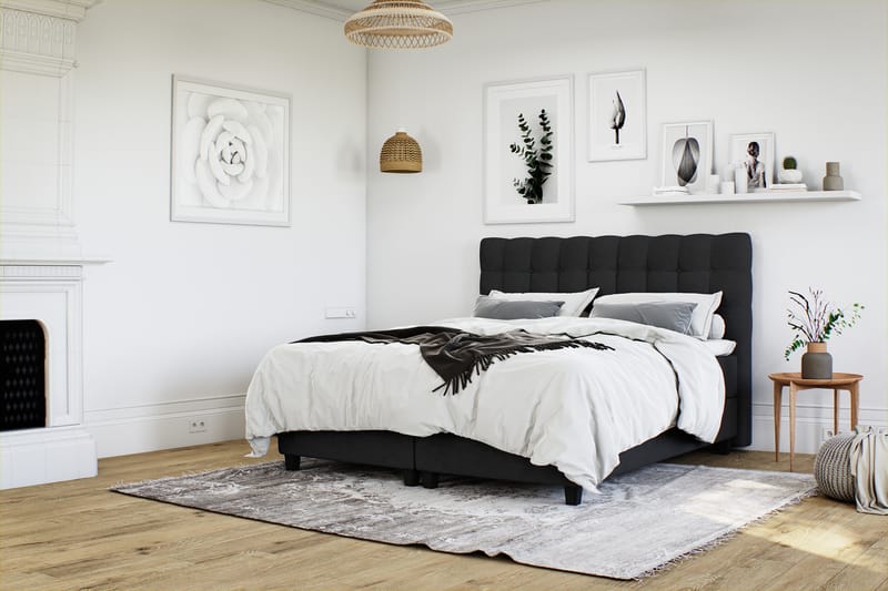 Royal Sängpaket med Förvaring 90x200 cm - Svart (+Fler val) - Möbler - Säng - Komplett sängpaket