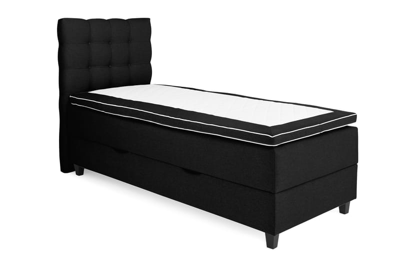 Royal Sängpaket med Förvaring 90x200 cm - Svart (+Fler val) - Komplett sängpaket - Kontinentalsäng