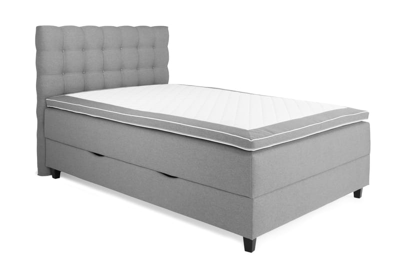 Royal Sängpaket med Förvaring140x200  Ljusgrå - Ljusgrå (+Fler val) - Möbler - Säng - Komplett sängpaket