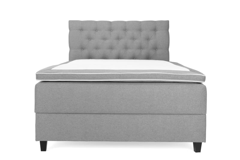 Royal Sängpaket med Förvaring140x200  Ljusgrå - Ljusgrå (+Fler val) - Komplett sängpaket - Kontinentalsäng - Dubbelsäng