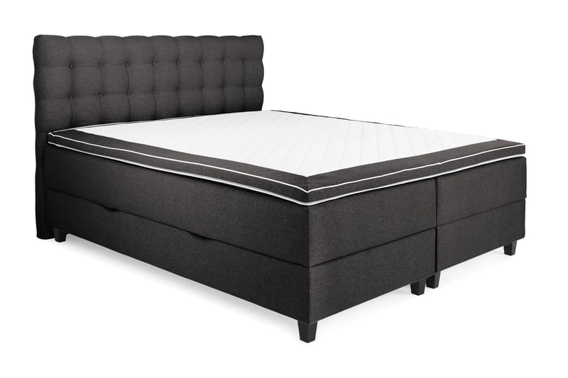 Royal Sängpaket med Förvaring160x200  Mörkgrå - Mörkgrå (+Fler val) - Komplett sängpaket - Kontinentalsäng