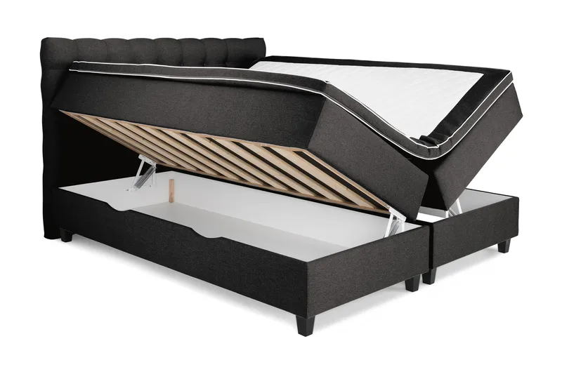 Royal Sängpaket med Förvaring160x200  Mörkgrå - Mörkgrå (+Fler val) - Möbler - Säng - Ramsäng