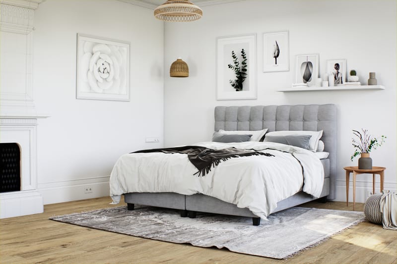 Royal Sängpaket med Förvaring180x200  Ljusgrå - Ljusgrå (+Fler val) - Möbler - Säng - Sängar med förvaring