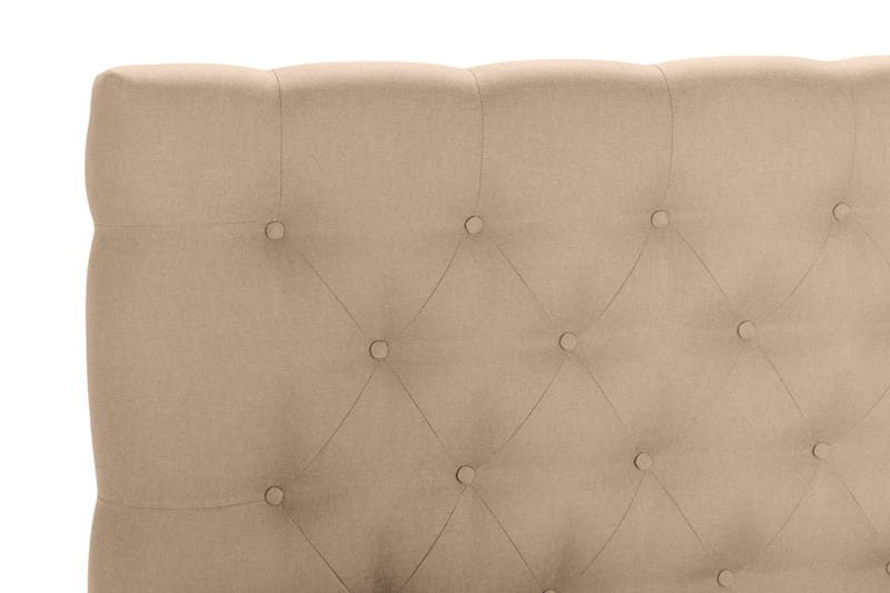 Scarlett Sängpaket 140x200 Skummadrass - Djuphäftad gavel Beige - Möbler - Säng - Komplett sängpaket