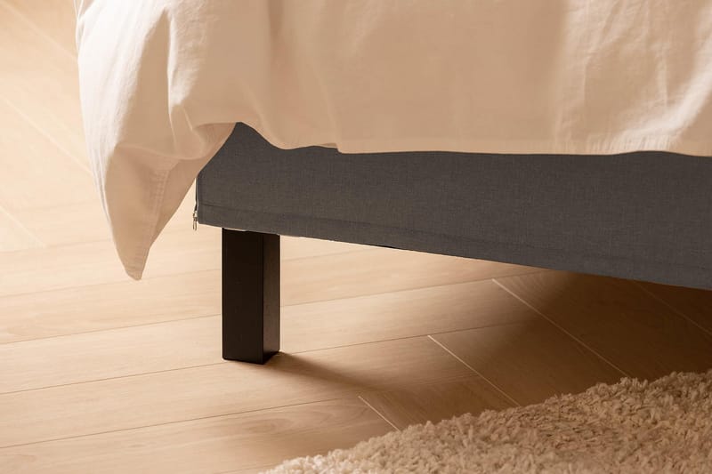 Scarlett Sängpaket 150x200 Latexmadrass - Knappad gavel Grå - Möbler - Säng - Kontinentalsäng