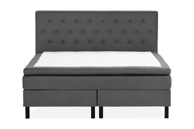 Scarlett Sängpaket 150x200 Latexmadrass - Knappad gavel Mörkgrå - Möbler - Säng - Kontinentalsäng