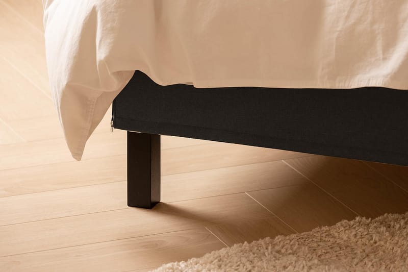 Scarlett Sängpaket 150x200 Latexmadrass - Knappad gavel Mörkgrå - Möbler - Säng - Kontinentalsäng