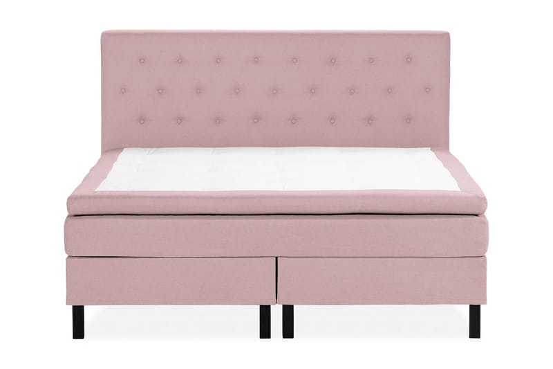 Scarlett Sängpaket 150x200 Latexmadrass - Knappad gavel Rosa - Möbler - Säng - Komplett sängpaket