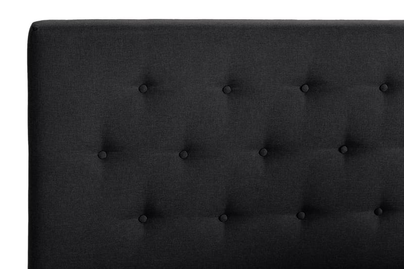 Scarlett Sängpaket 150x200 Latexmadrass - Knappad gavel Svart - Komplett sängpaket - Kontinentalsäng