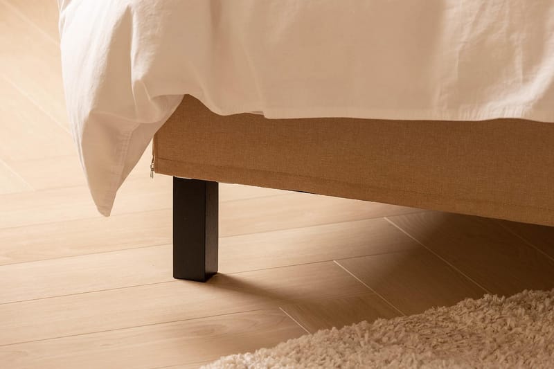 Scarlett Sängpaket 150x200 Memorymadrass - Slät gavel Beige - Möbler - Säng - Kontinentalsäng