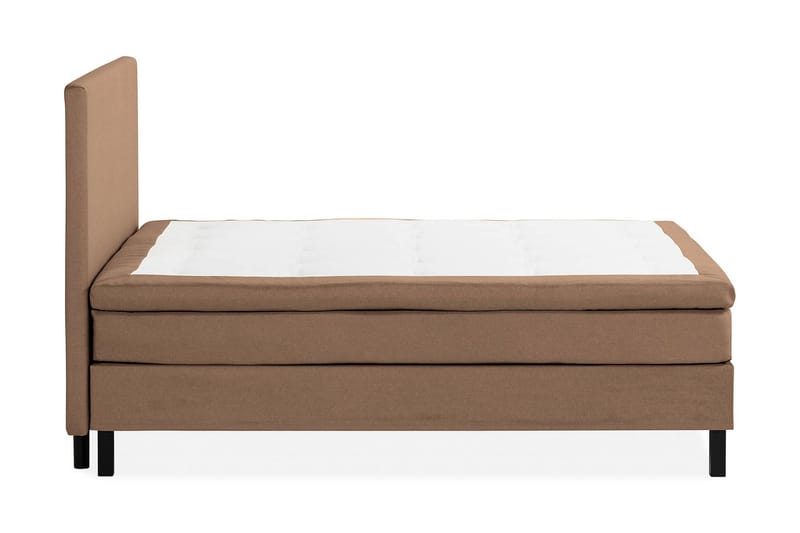 Scarlett Sängpaket 150x200 Memorymadrass - Slät gavel Brun - Komplett sängpaket - Kontinentalsäng