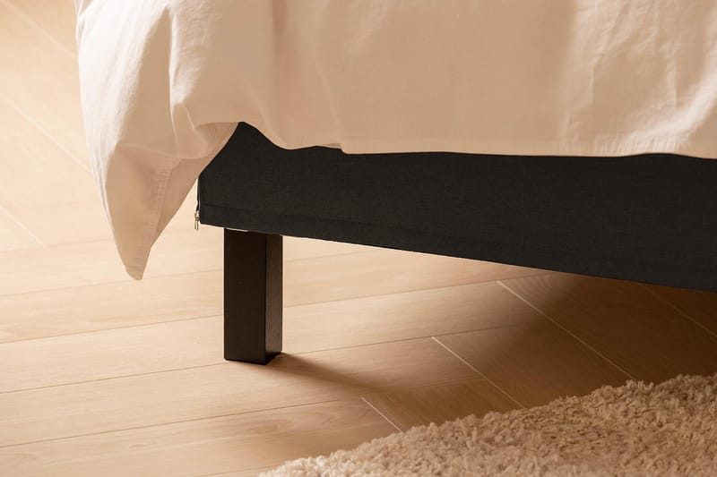 Scarlett Sängpaket 150x200 Memorymadrass - Slät gavel Mörkgrå - Möbler - Säng - Kontinentalsäng